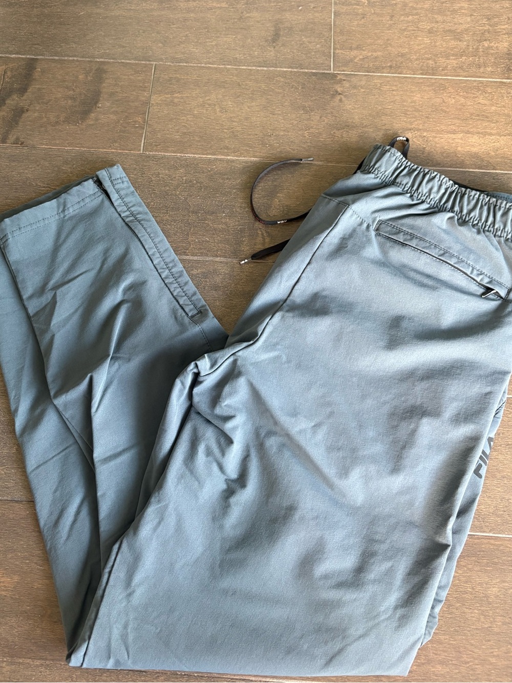 Fila Sport Men's Lightweight Slate Gray Drawstring Pants